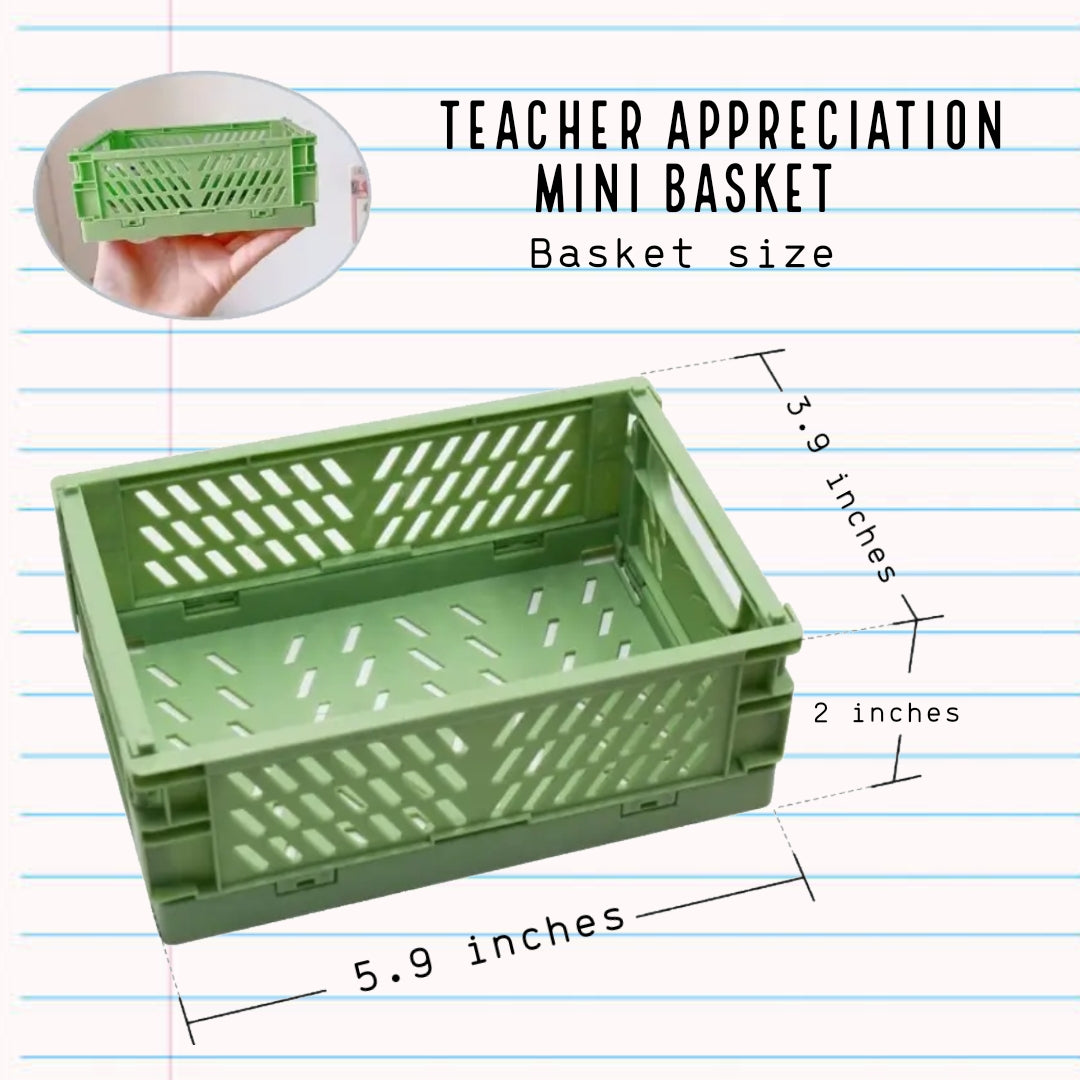 Teacher appreciation mini baskets
