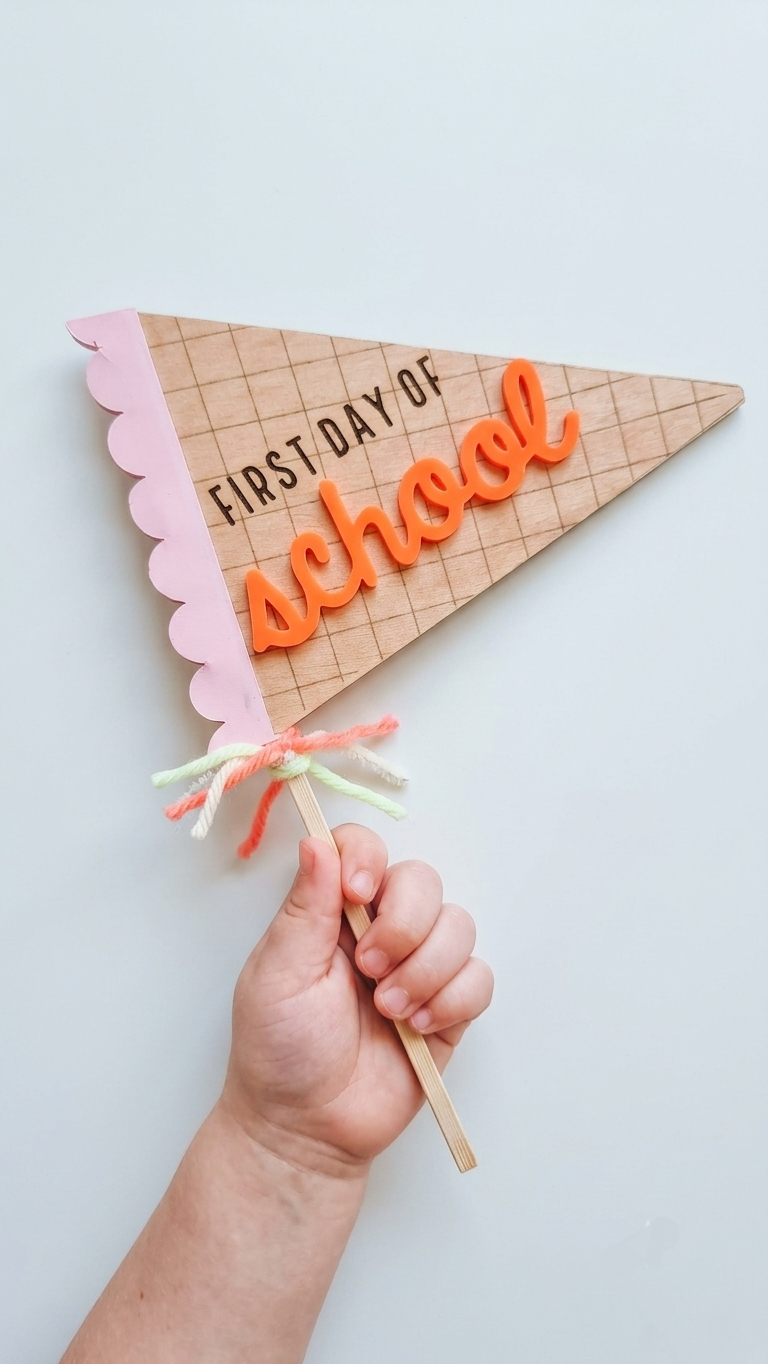 Back to school pennant