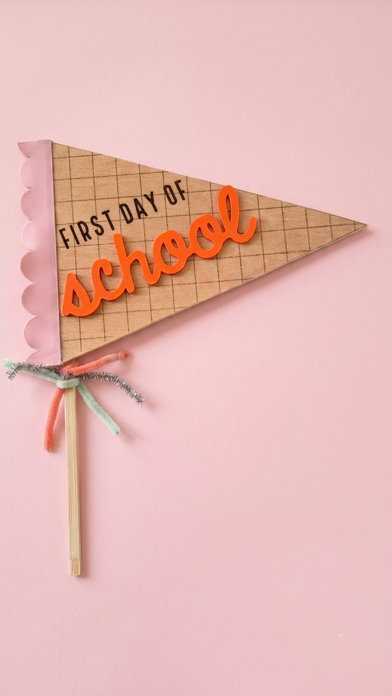 Back to school pennant