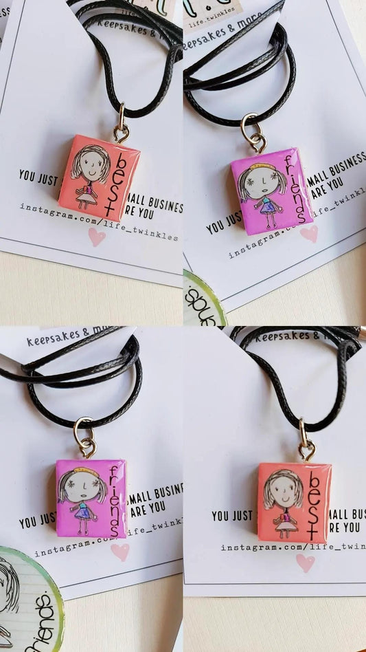 Best friends necklace set