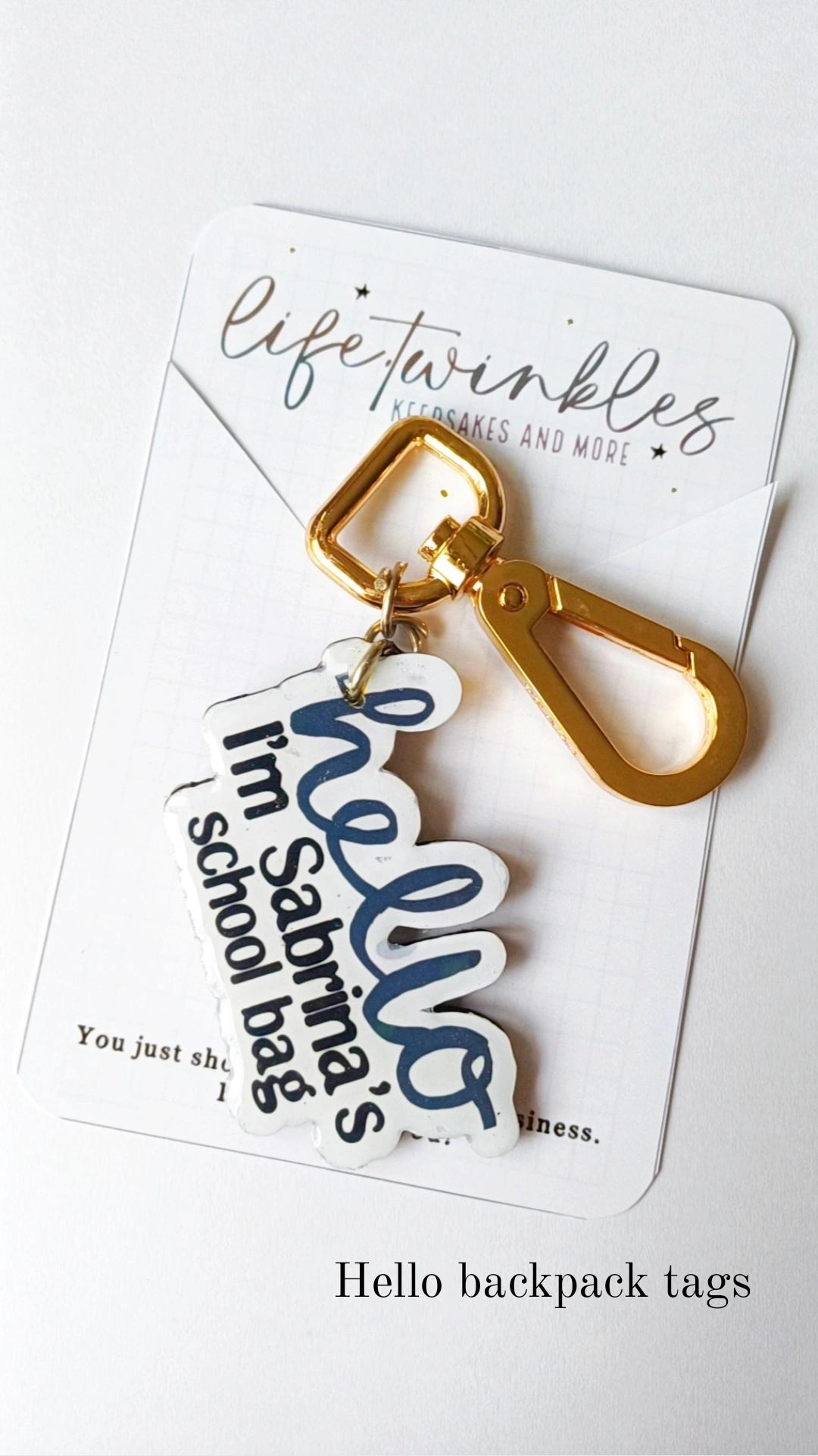 Backpack tag