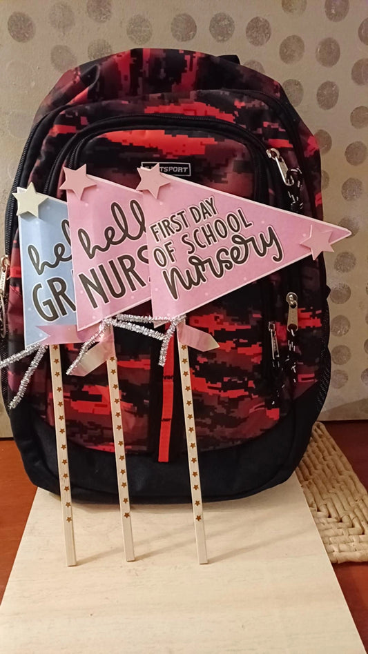 Hello school pennant!