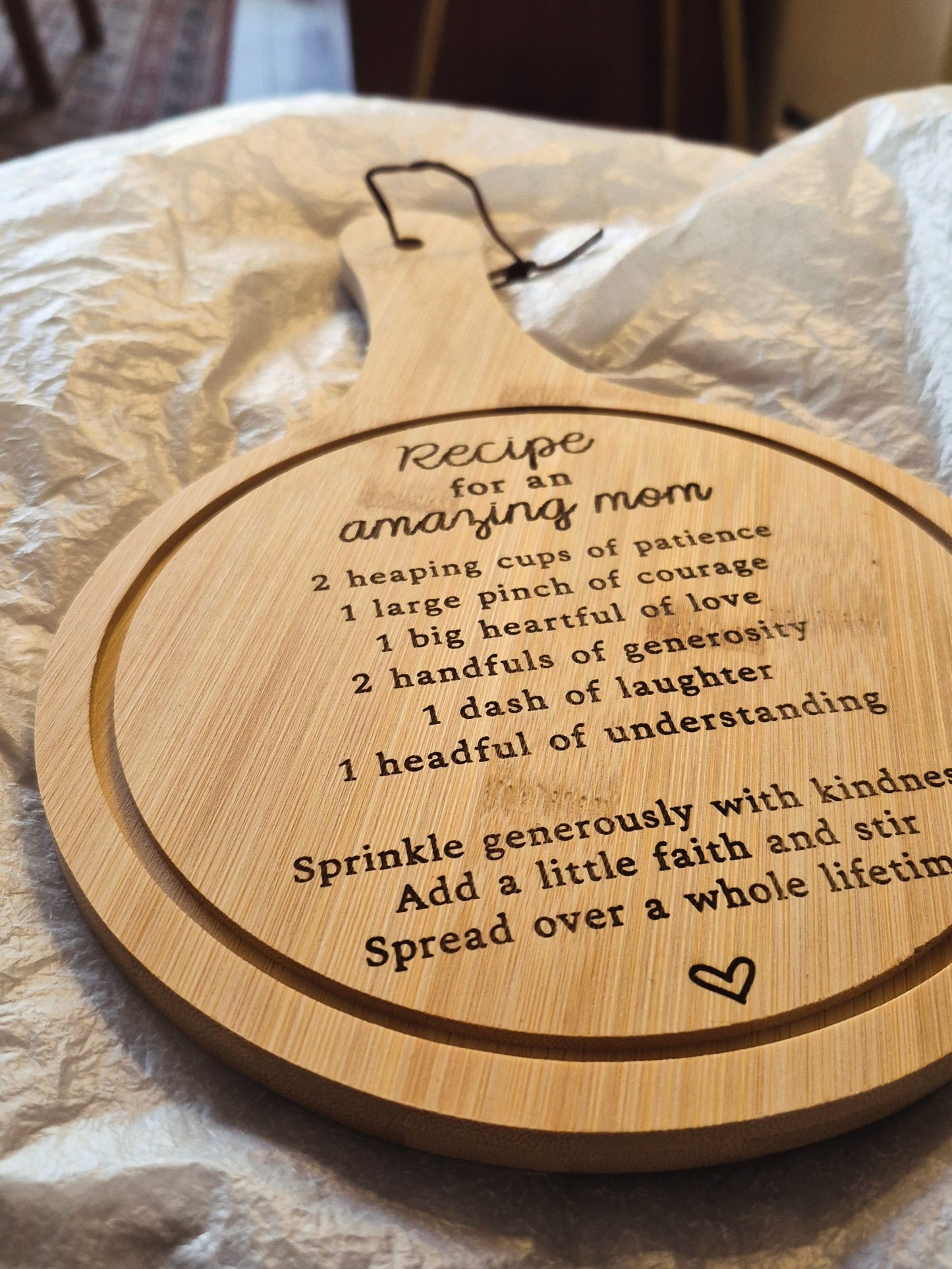 The recipe board - Mother's day 2026