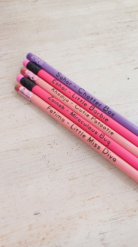 Personalized pencils