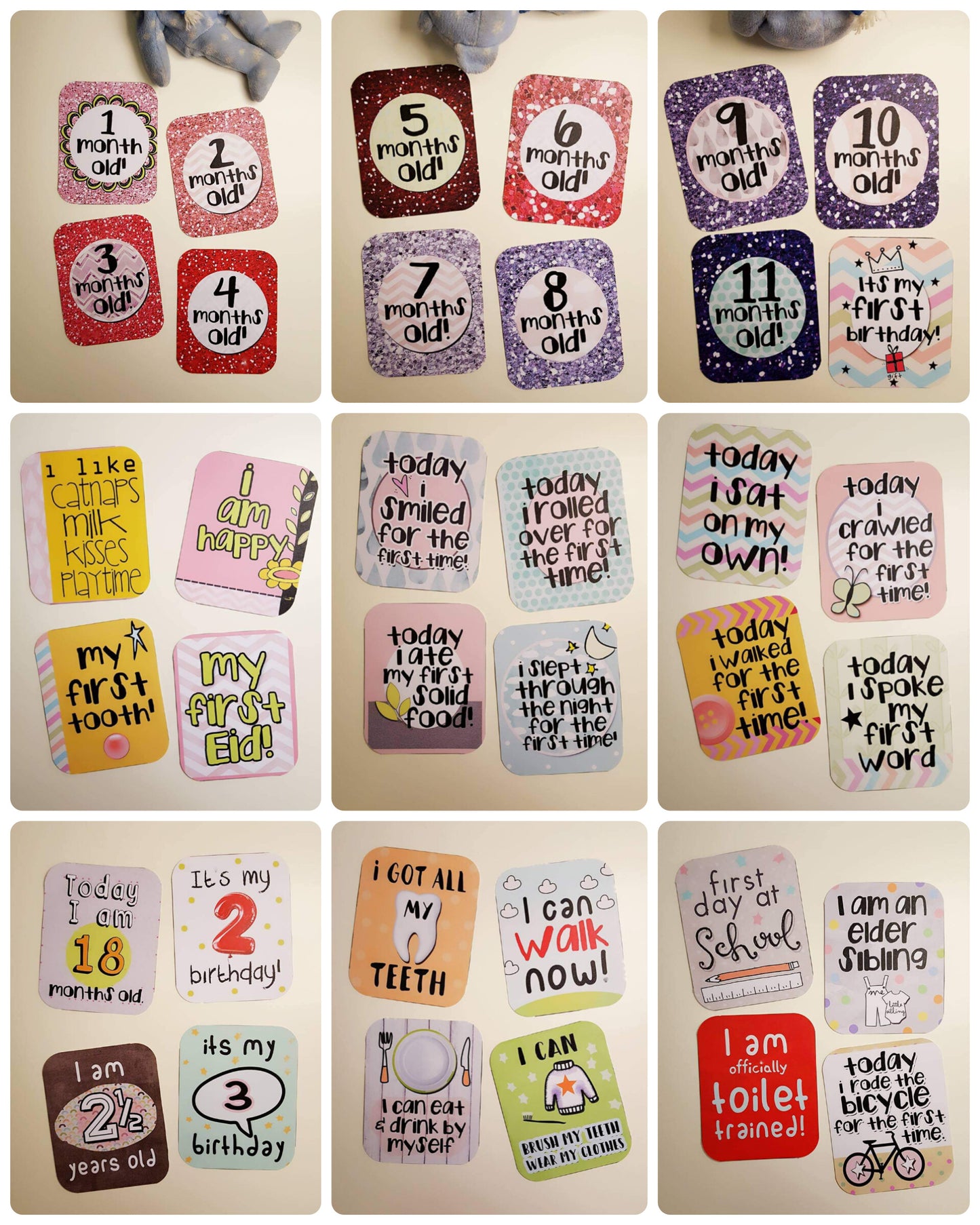 Baby Milestone cards