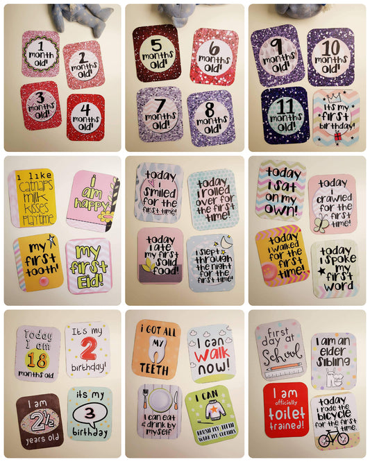 Baby Milestone cards