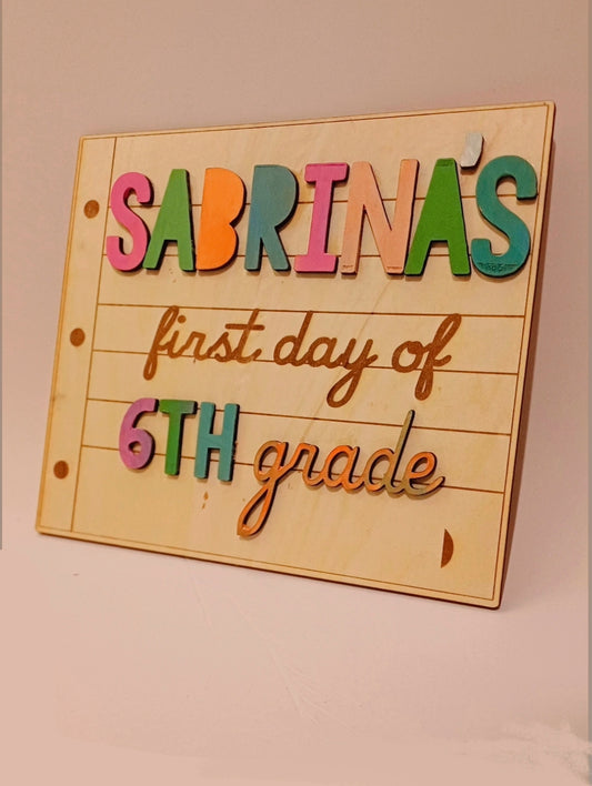 First day of school