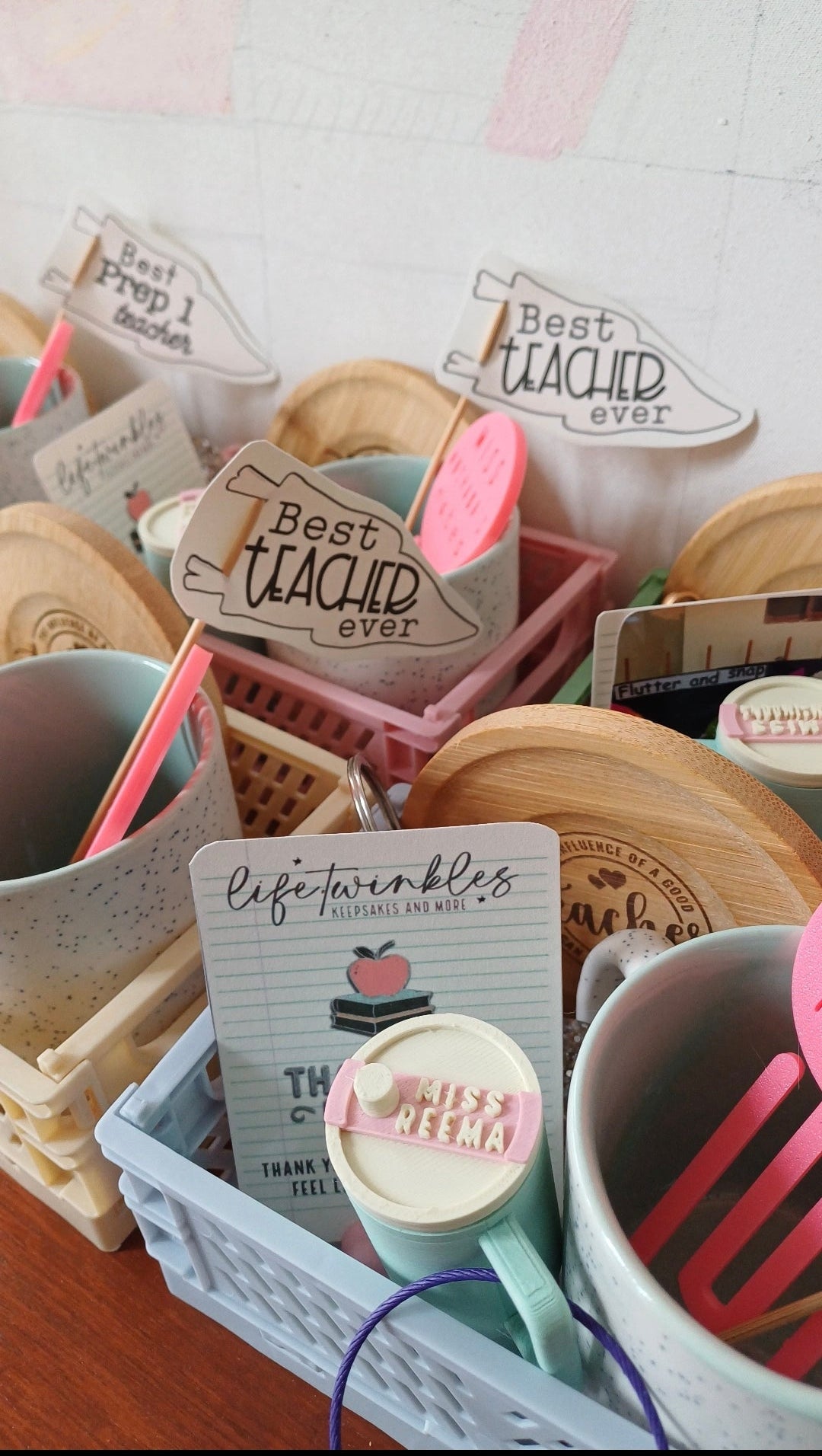 Teacher appreciation mini crate