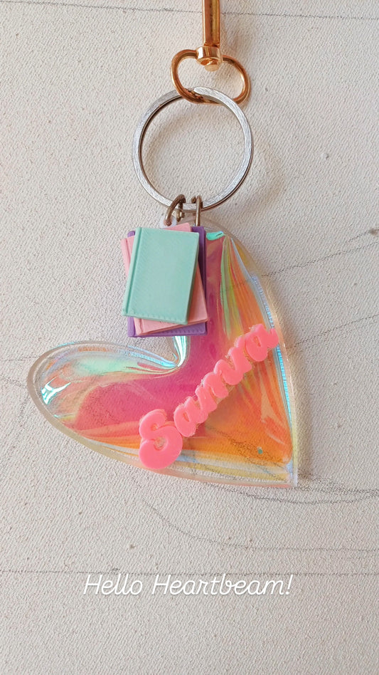Heartbeam keychain/bag charm